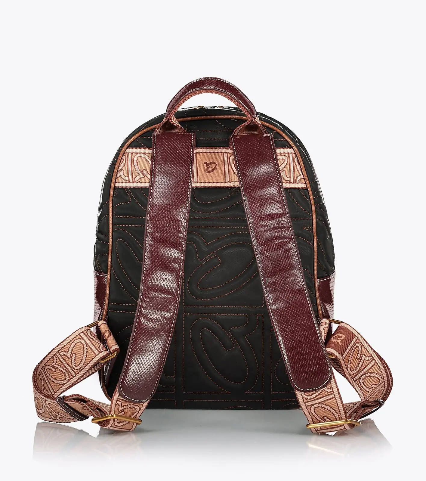 Axel Σακίδιο με ανάγλυφο μονόγραμμα Reese 1023-0469 Μαύρο