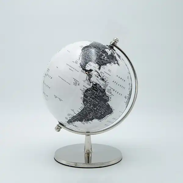 ΥΔΡΟΓΕΙΟΣ ΜΕΤΑΛΛΙΚΗ ΑΣΗΜΙ-ΛΕΥΚΗ-ΜΑΥΡΗ 20.30cm