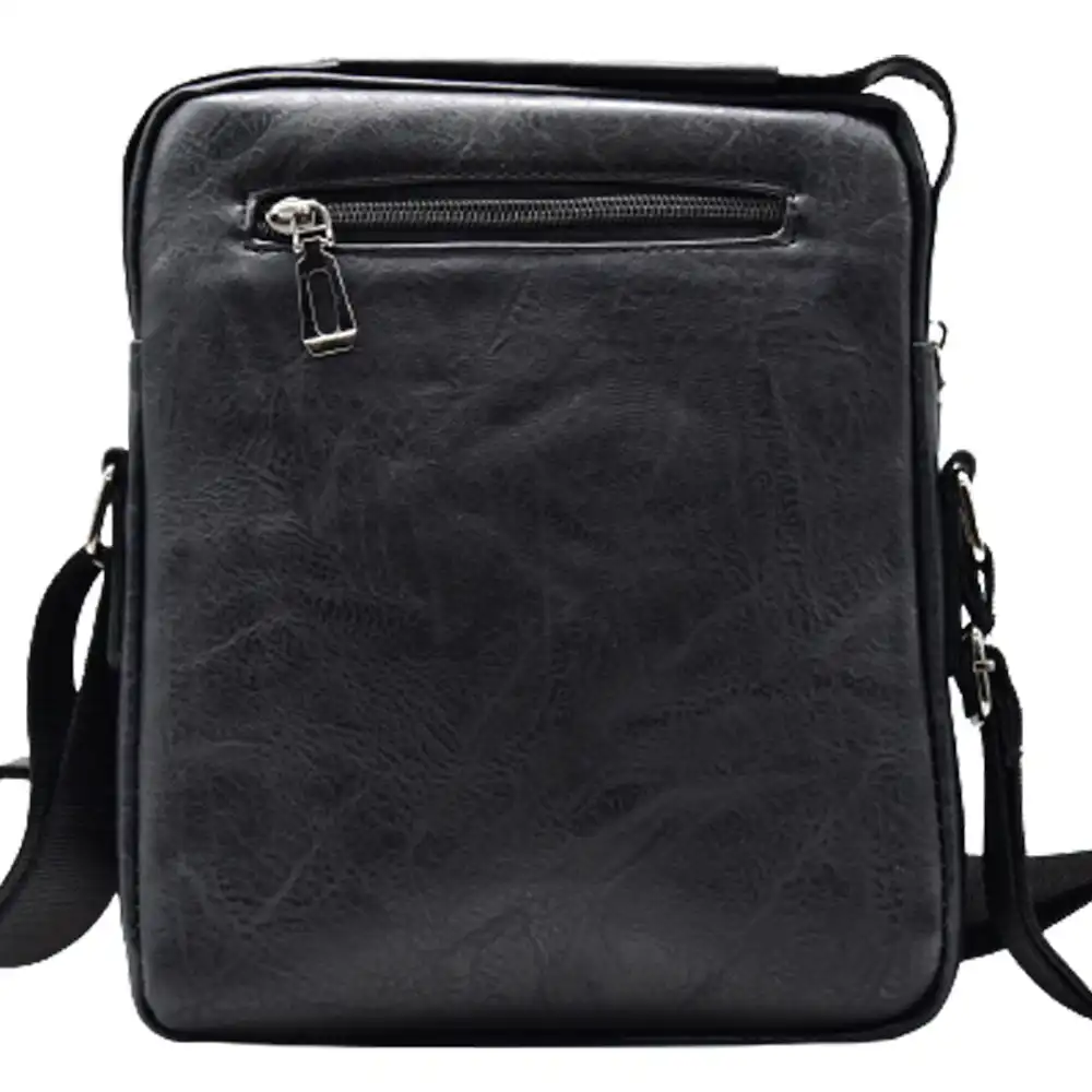 Verde Ανδρικό Τσαντάκι Χιαστί 13-0081 μαύρο