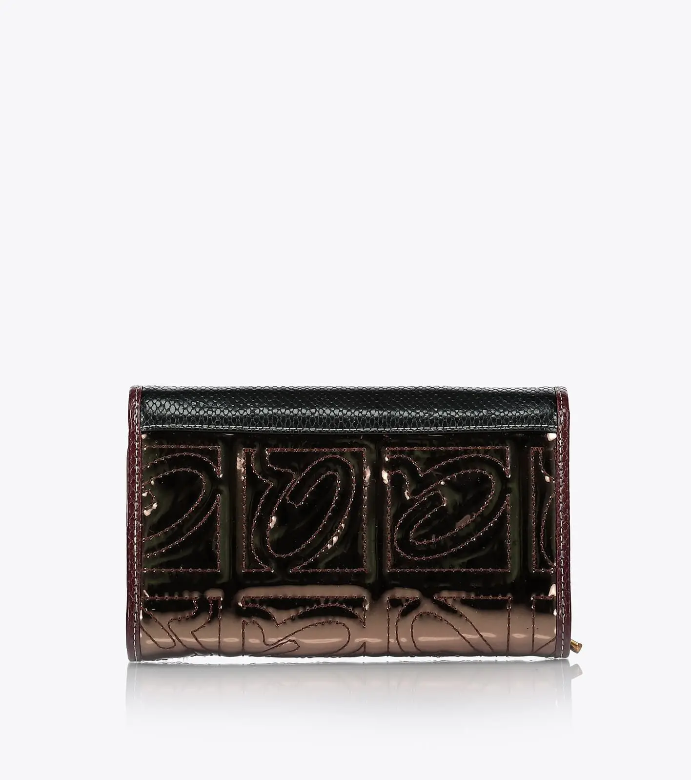 Axel Πορτοφόλι με μεταλλικό ανάγλυφο μονόγραμμα Amy 1101-1583 Μπρονζέ