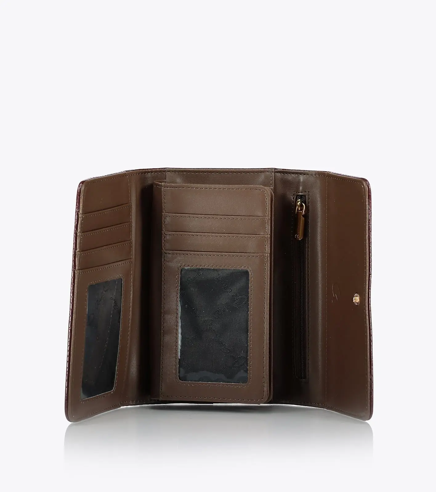 Axel Πορτοφόλι με μεταλλικό ανάγλυφο μονόγραμμα Amy 1101-1583 Μπρονζέ