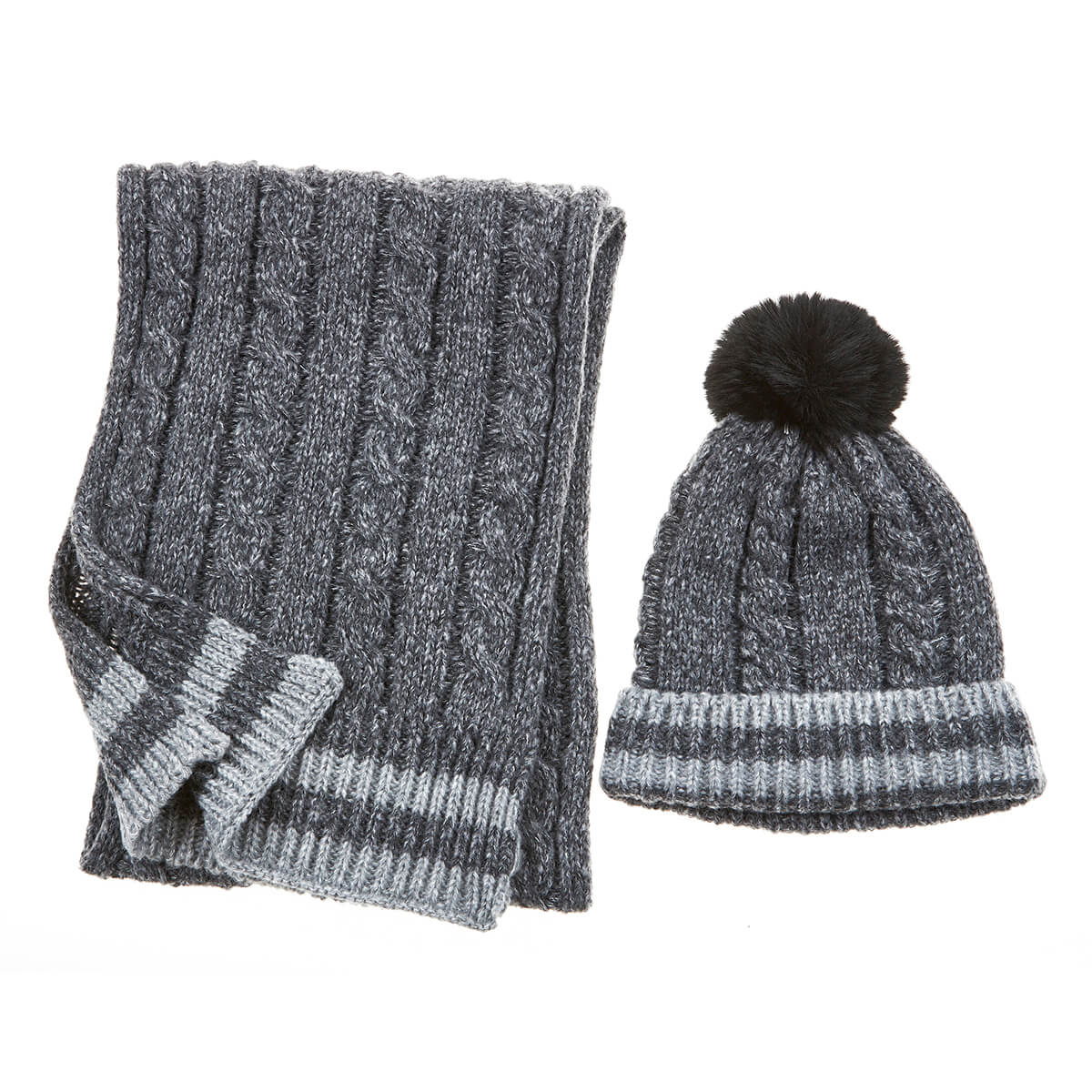 Verde Γυναικείος Σκούφος-Λαιμός 12-0362 Μαύρο