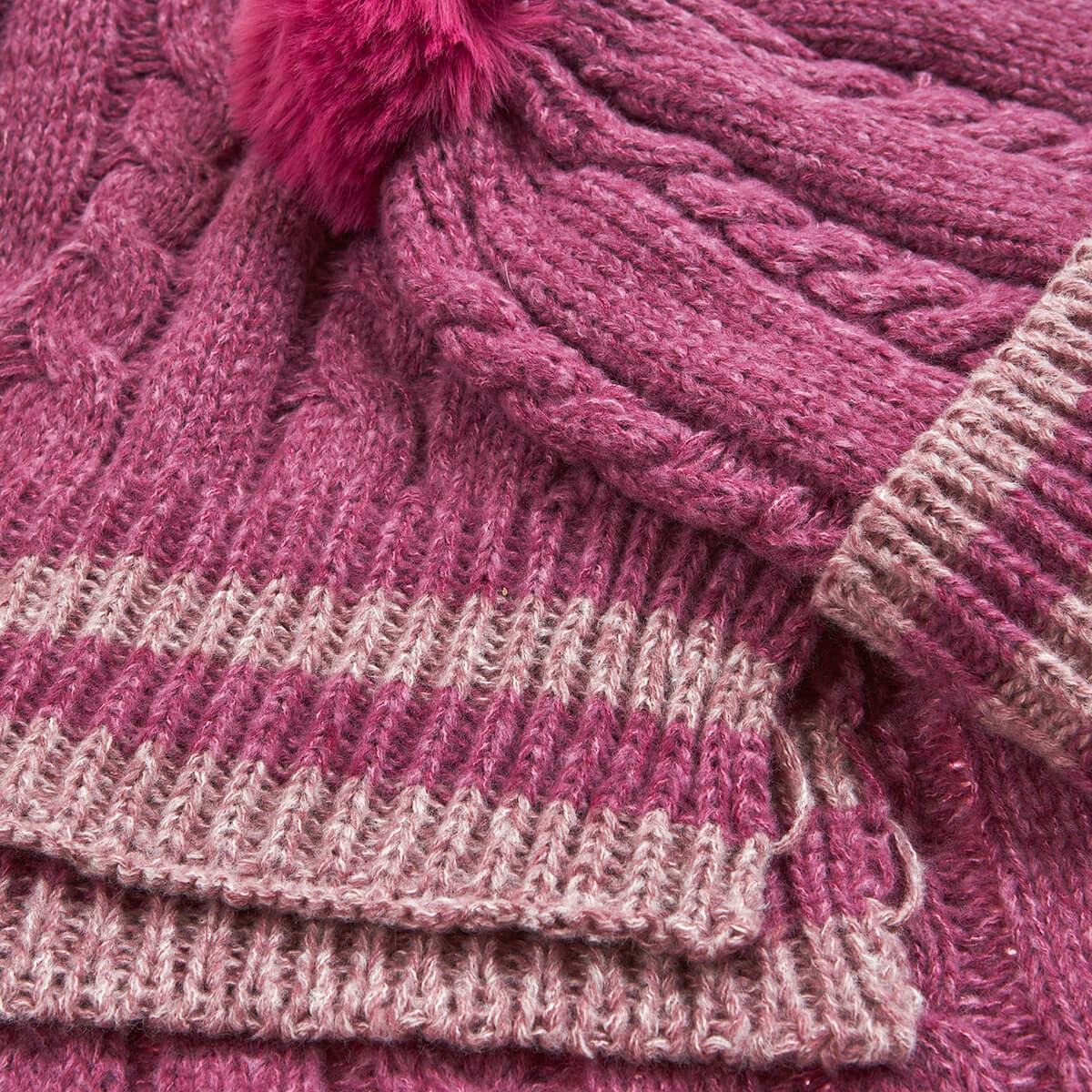 Verde Γυναικείος Σκούφος-Λαιμός 12-0362 Ροζ Verde Γυναικείος Σκούφος-Λαιμός 12-0362 Ροζ