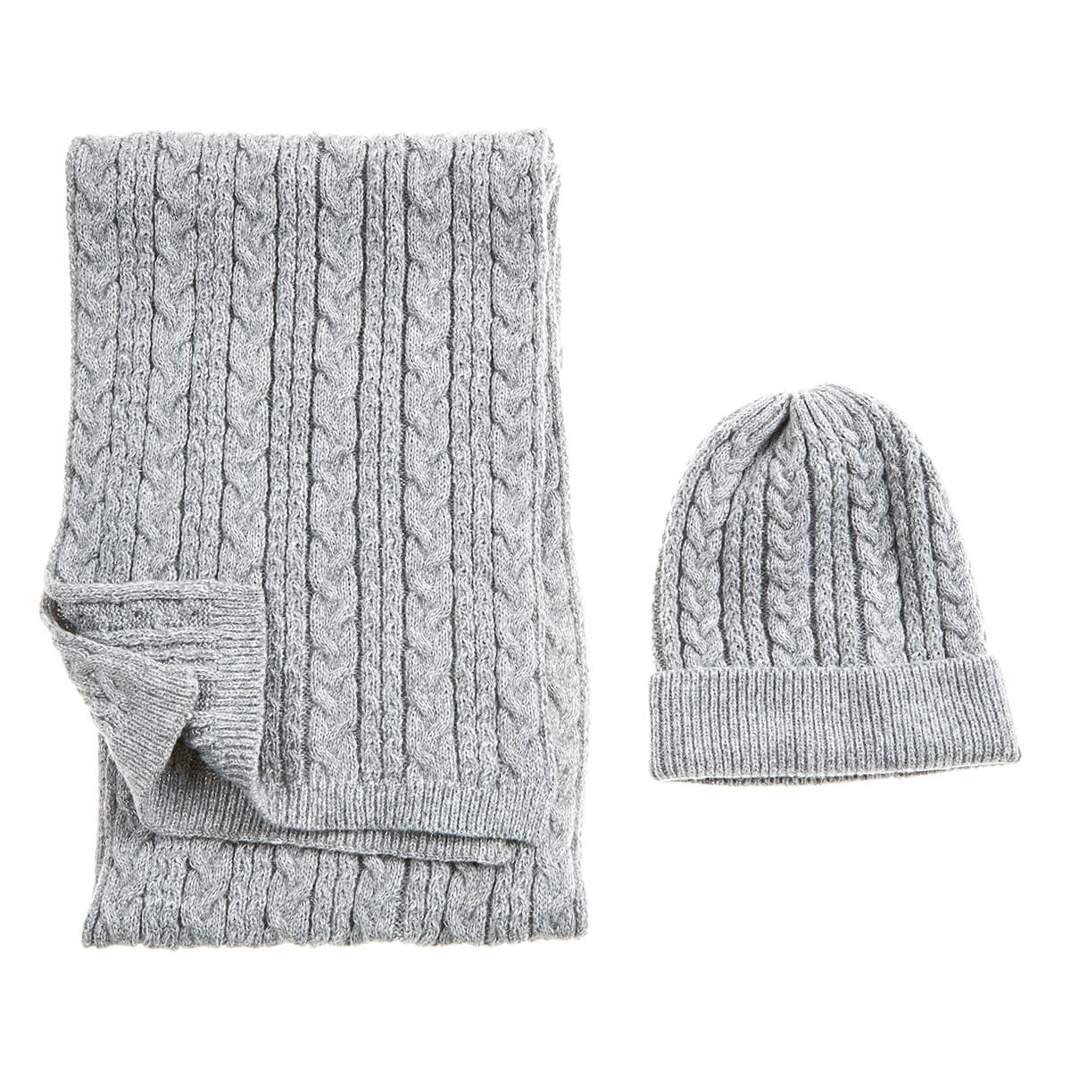 Verde Γυναικείος Σκούφος-Λαιμός 12-0363 Γκρι