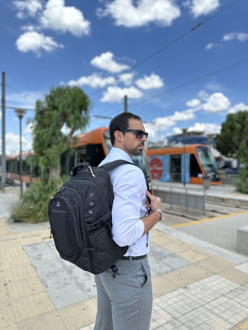 Σακίδιο πλάτης Τροχήλατο  55L Laptop 15,6” Matein 1271 μαύρο