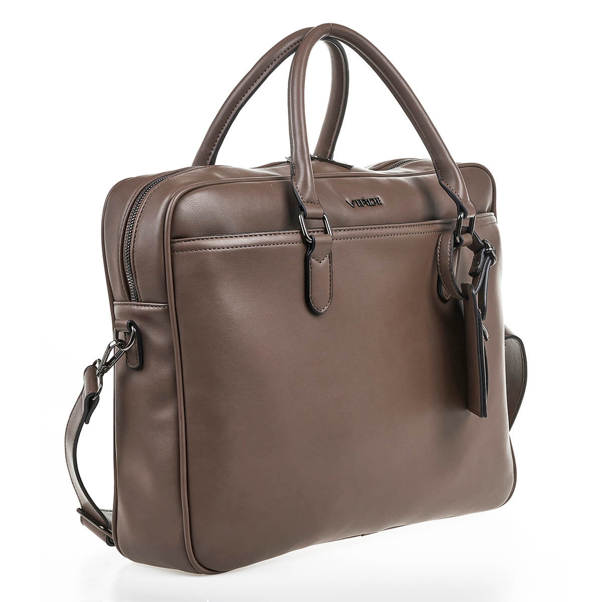 Verde Ανδρική Επαγγελματική Τσάντα για Lap-top 13-0115 Γκρι