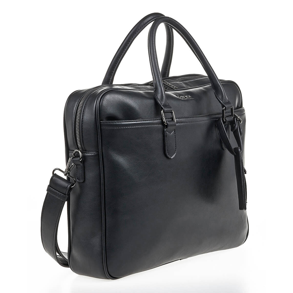 Verde Ανδρική Επαγγελματική Τσάντα για Lap-top 13-0115 Μαύρο