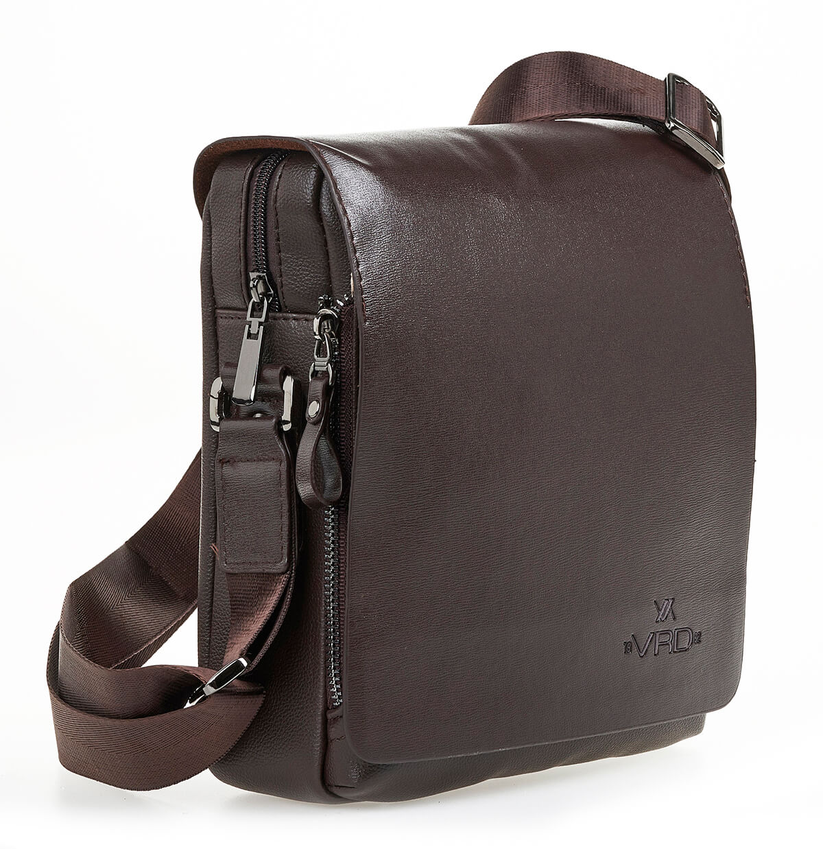 Verde Ανδρική Τσάντα Ωμου – Χιαστι 13-0123 Καφέ