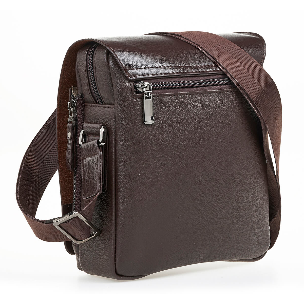 Verde Ανδρική Τσάντα Ωμου - Χιαστι 13-0123 Καφέ