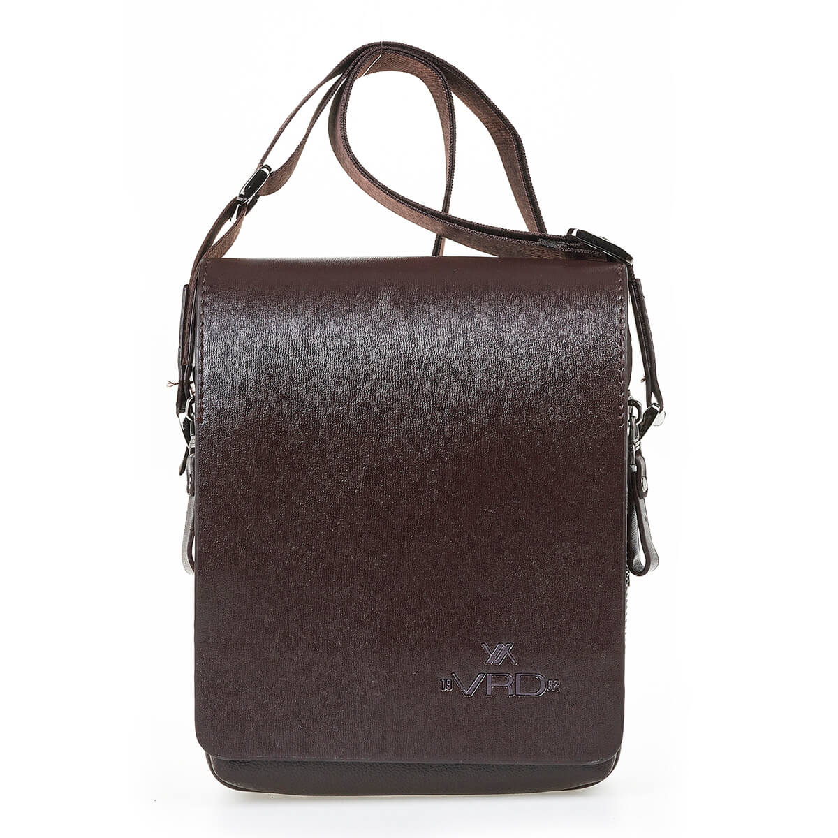 Verde Ανδρική Τσάντα Ωμου - Χιαστι 13-0123 Καφέ