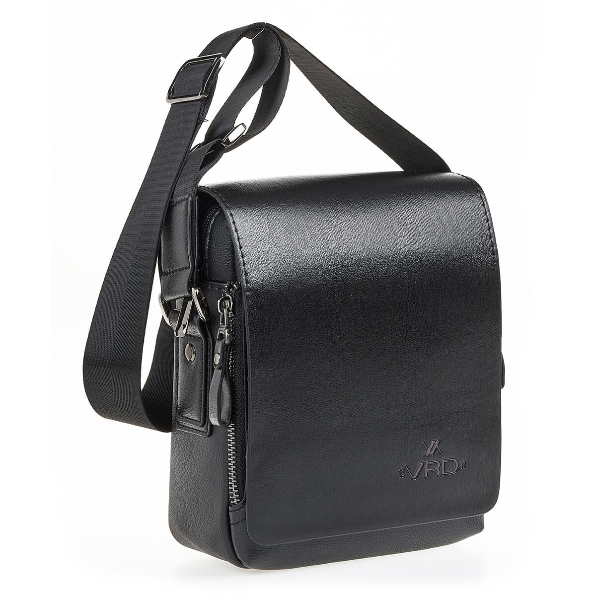 Verde Ανδρική Τσάντα Ωμου – Χιαστι 13-0124 Μαύρο