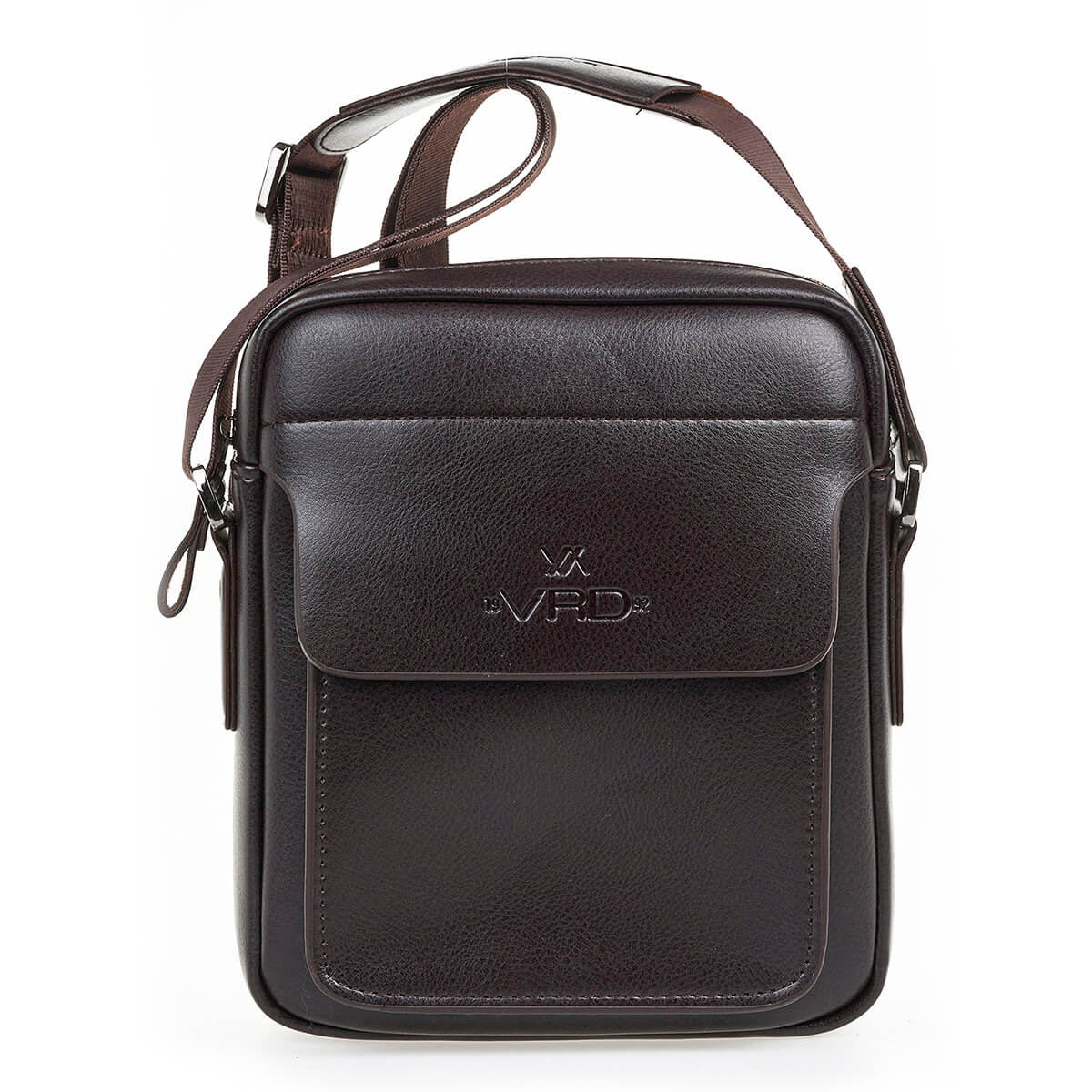 Verde Ανδρική Τσάντα Ωμου – Χιαστι 13-0128 Καφέ