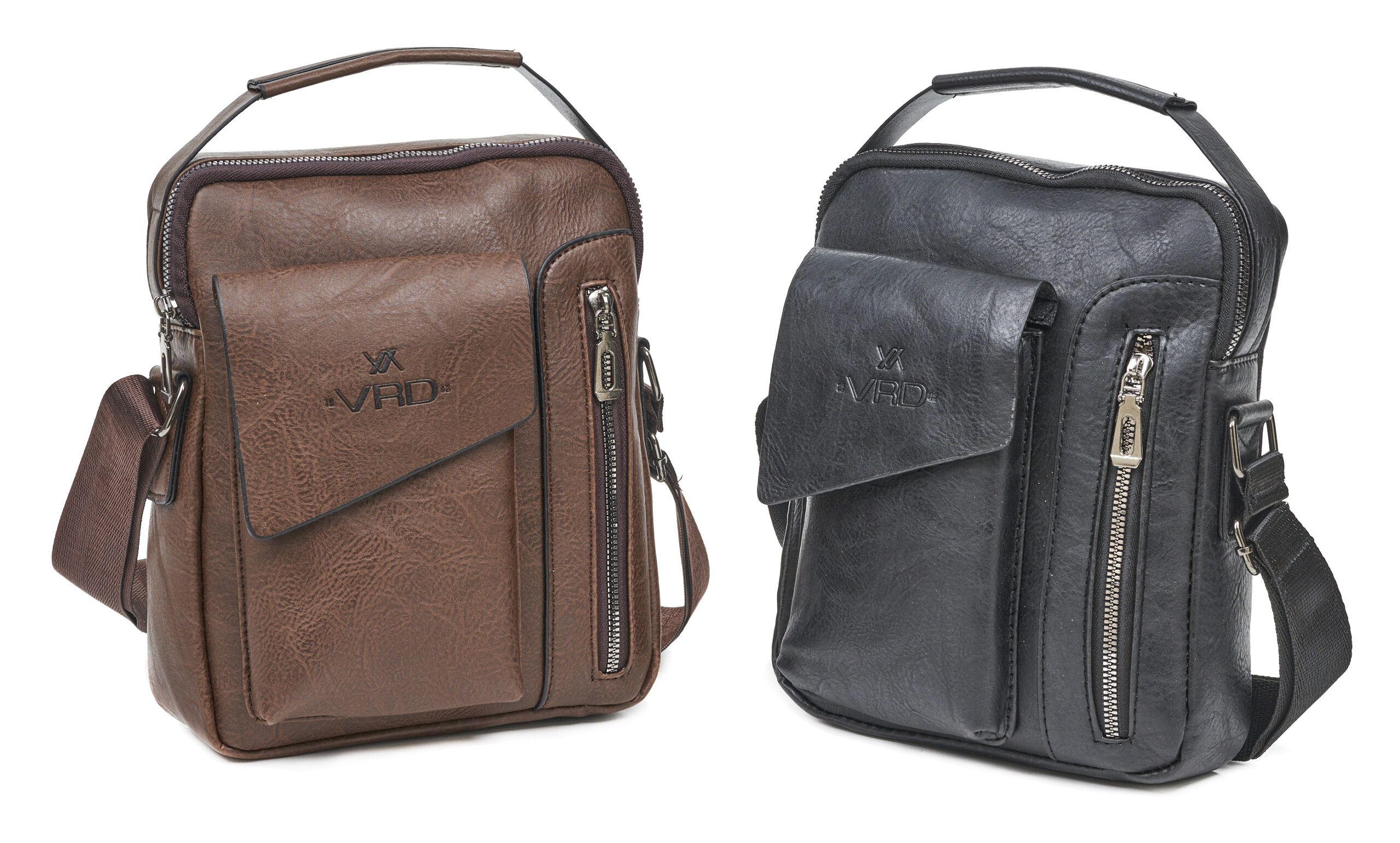 Verde Ανδρική Τσάντα Ώμου / Χιαστί 13-0079 μαύρο