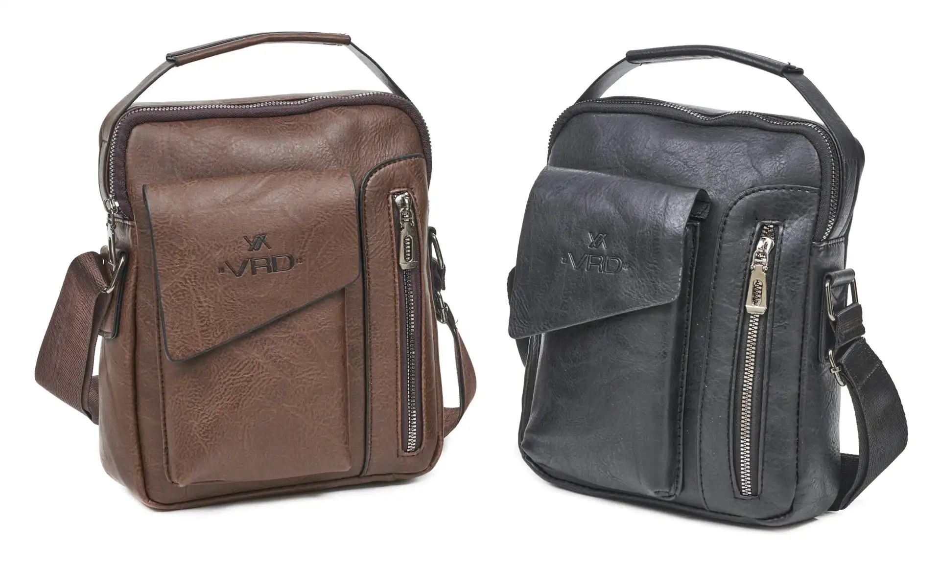 Verde Ανδρική Τσάντα Ώμου / Χιαστί 13-0079 μαύρο