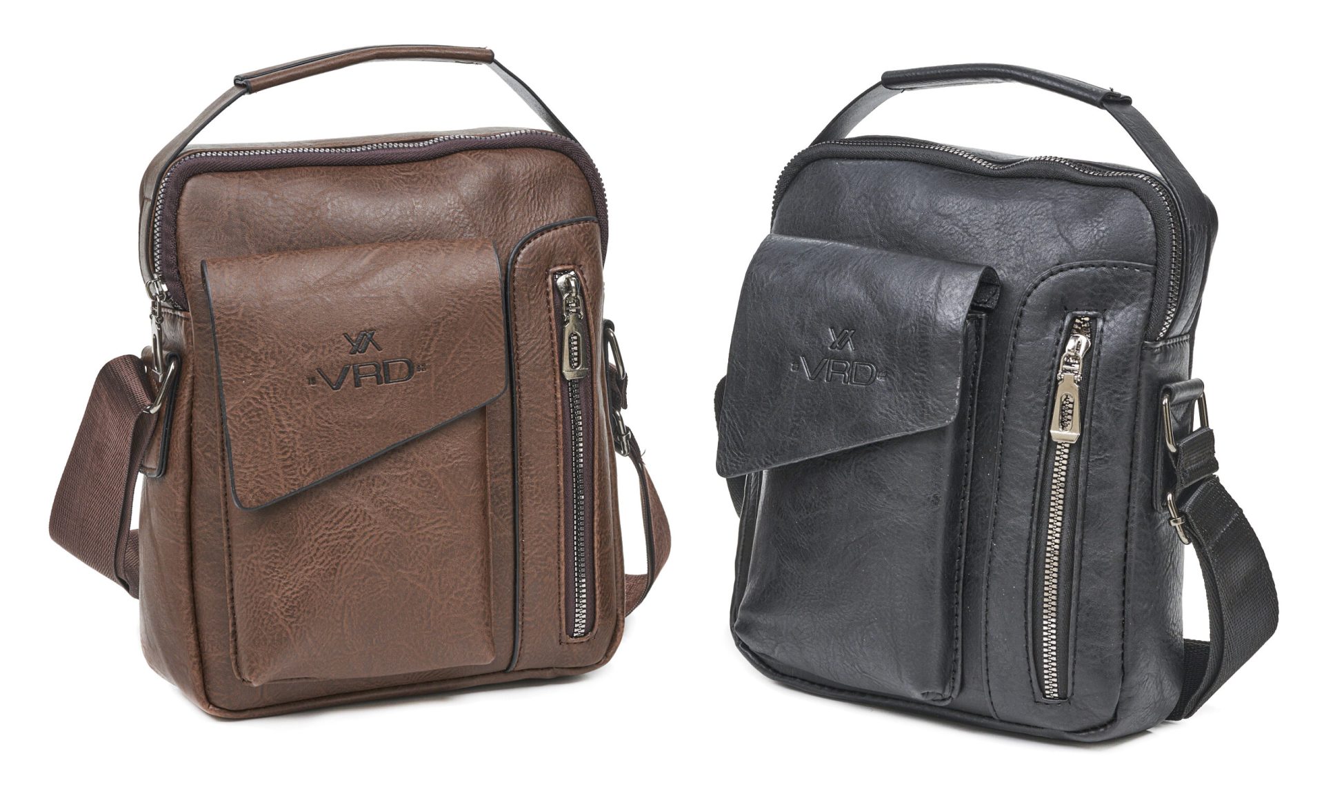 Verde Ανδρική Τσάντα Ώμου / Χιαστί 13-0079 μαύρο