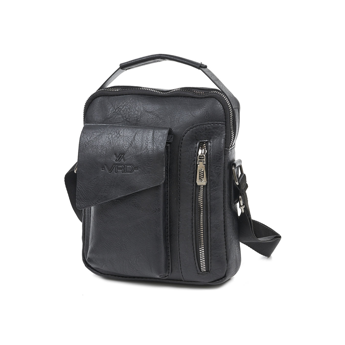 Verde Ανδρική Τσάντα Ώμου / Χιαστί 13-0079 μαύρο