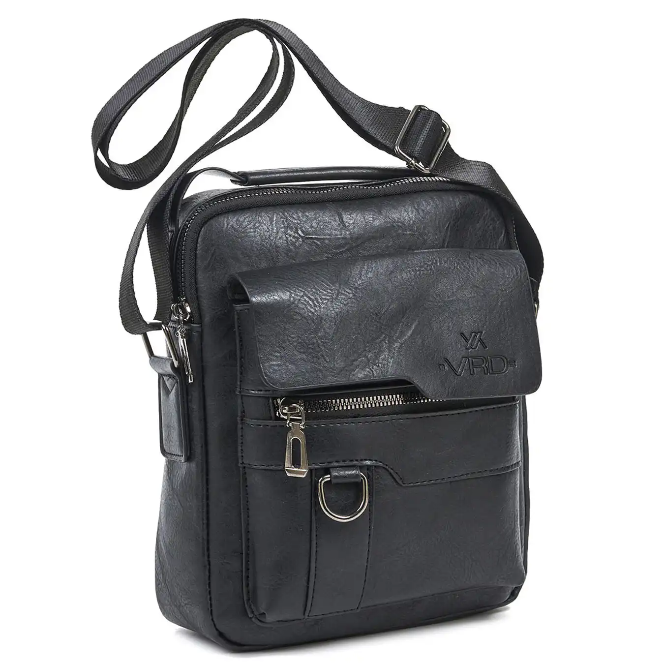 Verde Ανδρικό Τσαντάκι Χιαστί 13-0081 μαύρο Verde Ανδρικό Τσαντάκι Χιαστί 13-0081 μαύρο