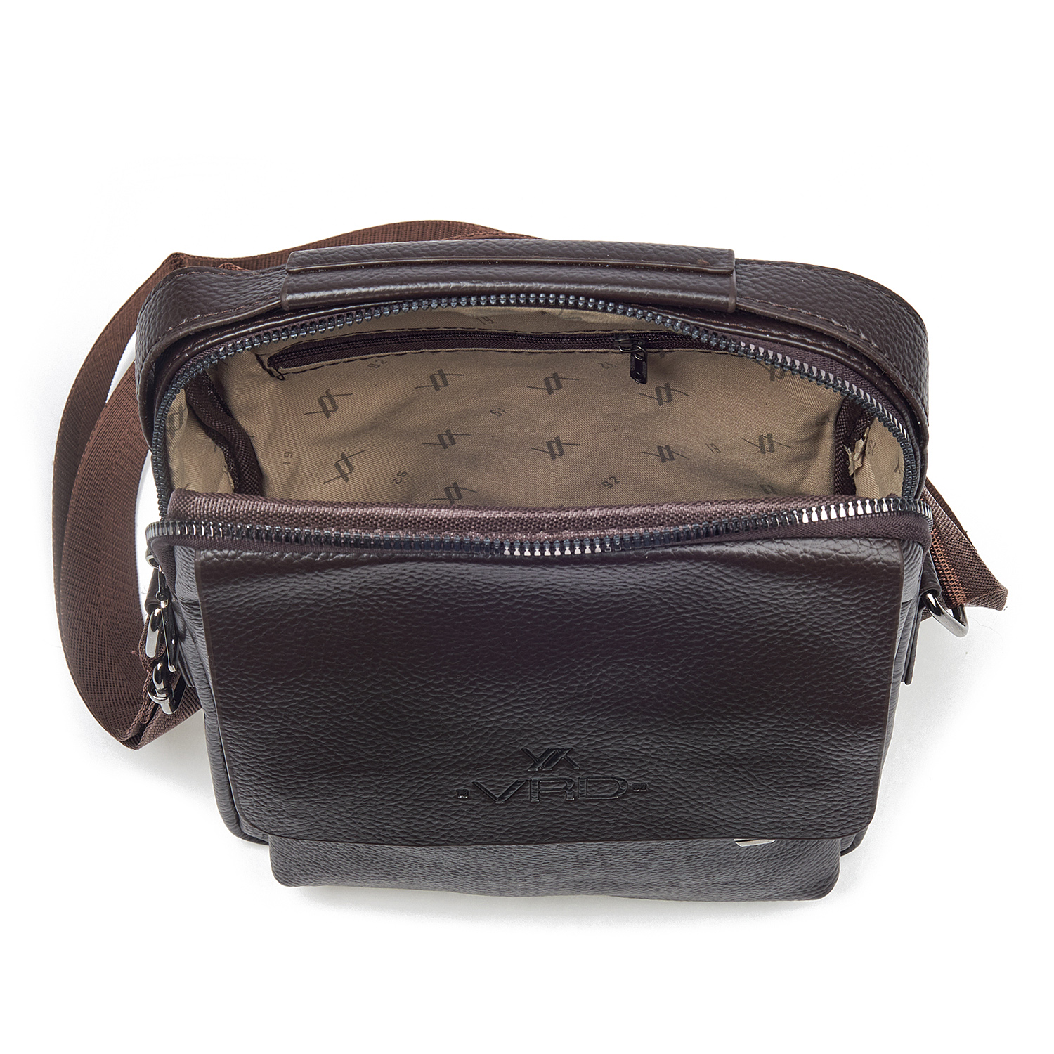 Verde Ανδρικό Τσαντάκι Χιαστί 13-0093 Καφέ Verde Ανδρικό Τσαντάκι Χιαστί 13-0093 Καφέ
