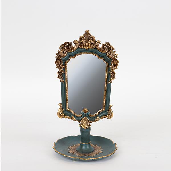 ΚΑΘΡΕΦΤΗΣ ΠΟΛΥΡΕΣΙΝ ΠΡΑΣΙΝΟΣ – ΧΡΥΣΟΣ 15.3×15.3×27.2cm