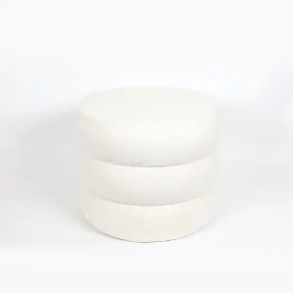 ΣΚΑΜΠΟ ΜΠΟΥΚΛΕ ΥΦΑΣΜΑ ΛΕΥΚΟ 48x48x39cm ΣΚΑΜΠΟ ΜΠΟΥΚΛΕ ΥΦΑΣΜΑ ΛΕΥΚΟ 48x48x39cm