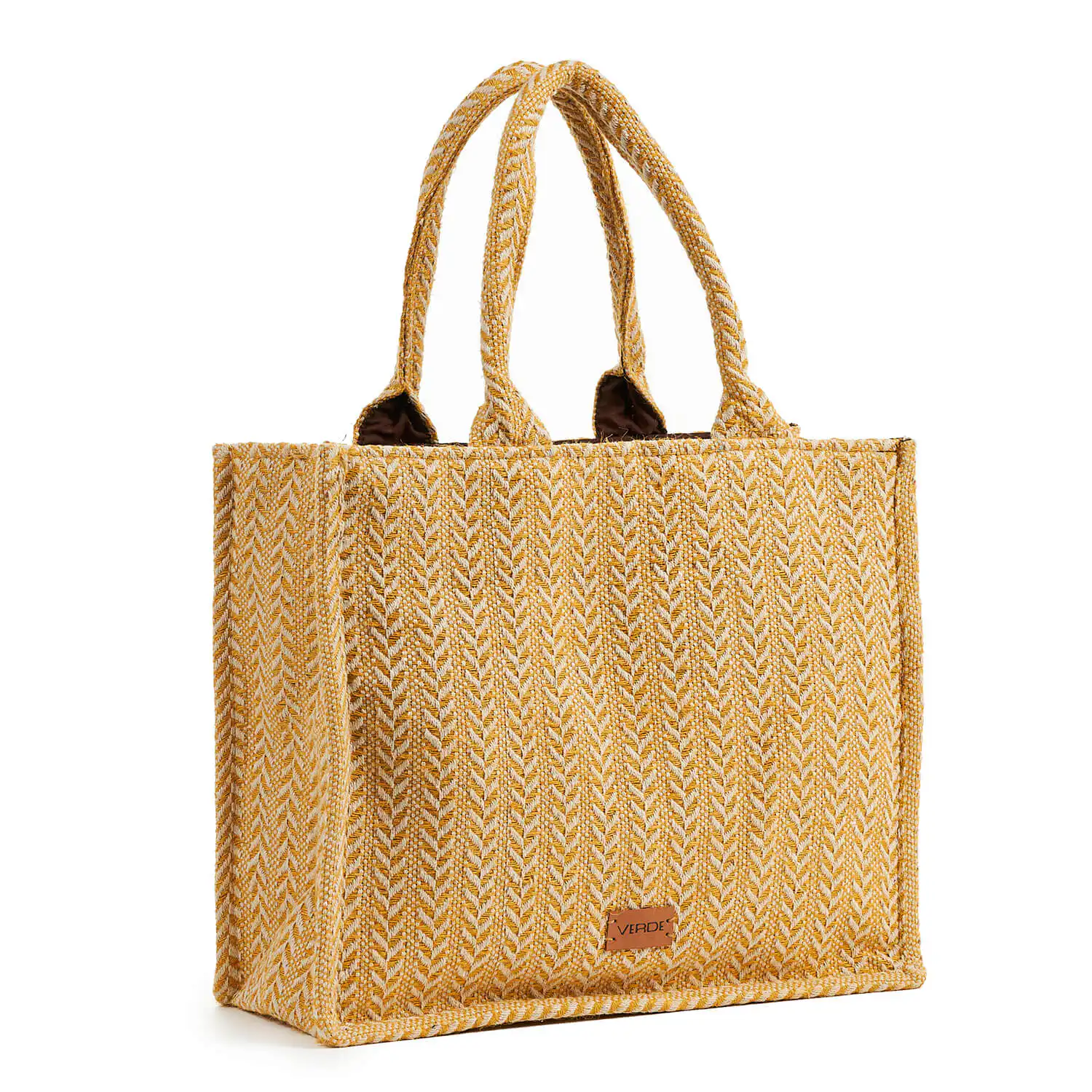 Verde Γυναικεία τσάντα Θαλάσσης 14-0163 Ψάθινη Ινδίας Πολύχρωμο