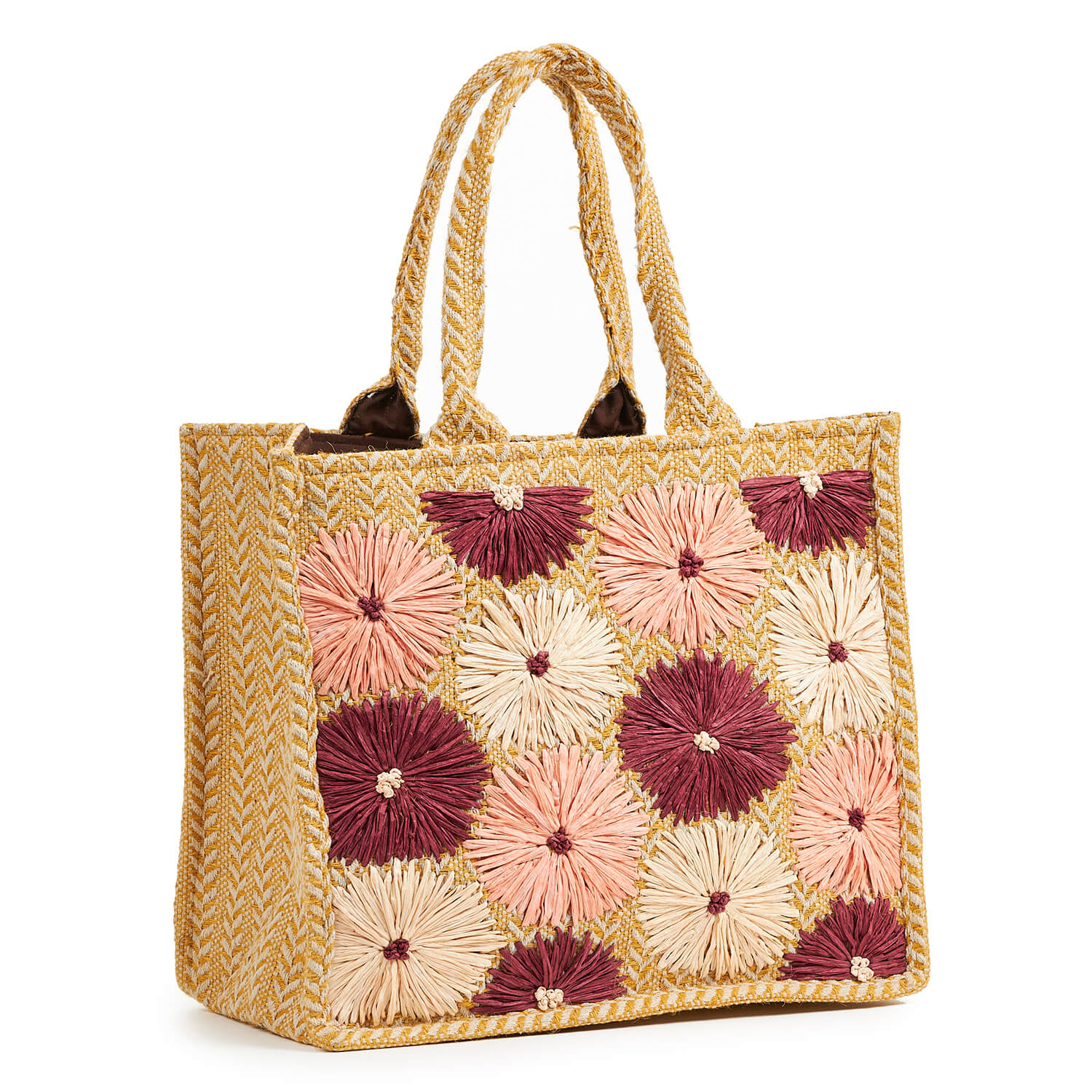 Verde Γυναικεία τσάντα Θαλάσσης 14-0164 Ψάθινη Ινδίας Πολύχρωμο