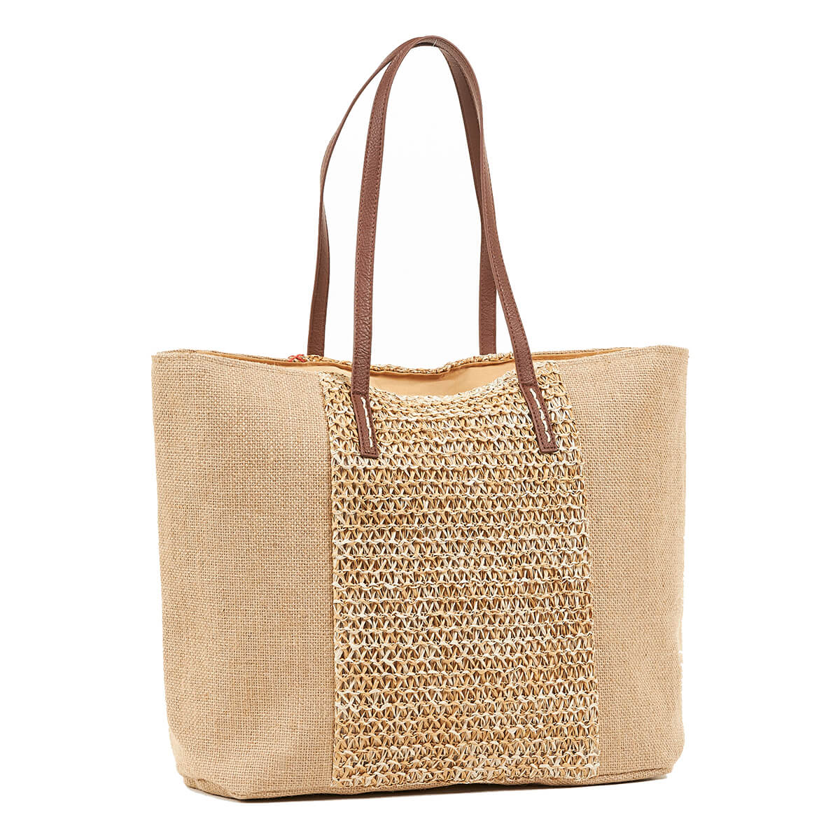 Verde Γυναικεία τσάντα Θαλάσσης 14-0190 Ψάθινη Πολύχρωμο