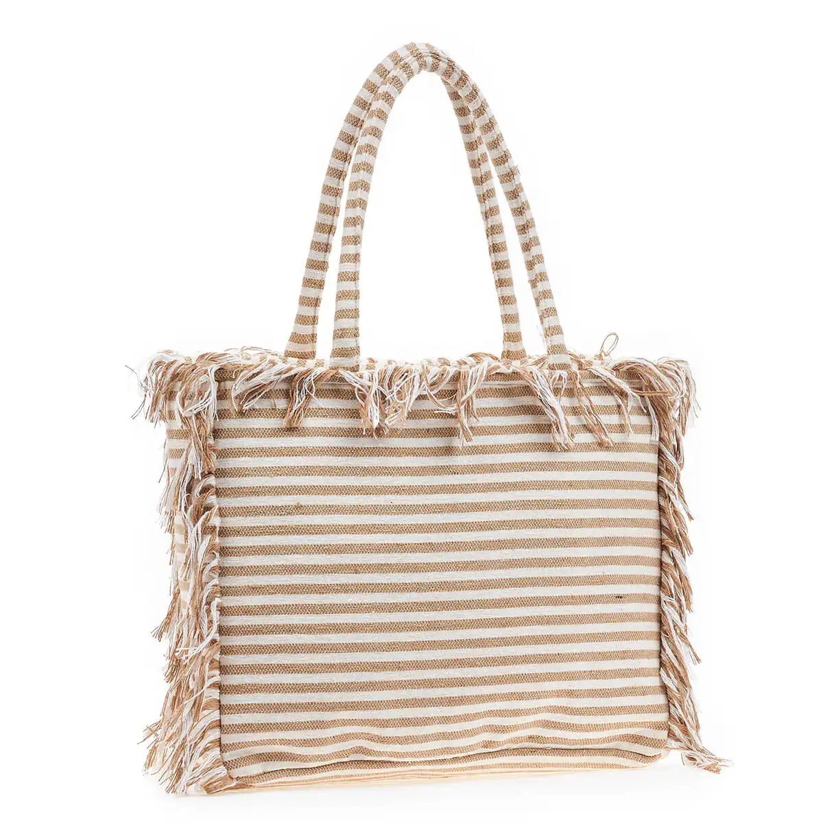 Verde Γυναικεία τσάντα Θαλάσσης 14-0199 ΒΑΜΒΑΚΕΡΗ Ινδίας Μπέζ