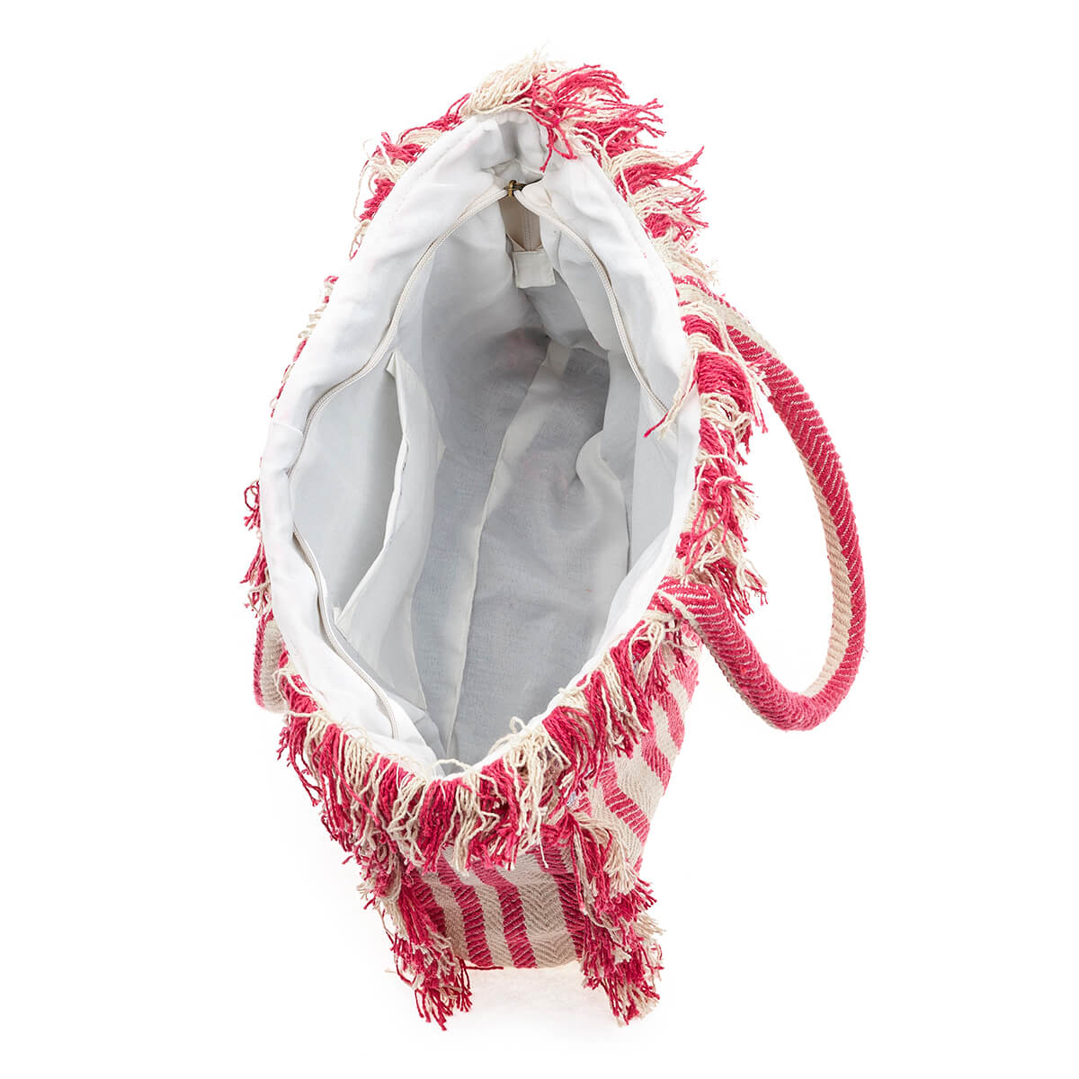 Verde Γυναικεία τσάντα Θαλάσσης 14-0199 ΒΑΜΒΑΚΕΡΗ Ινδίας Ρόζ