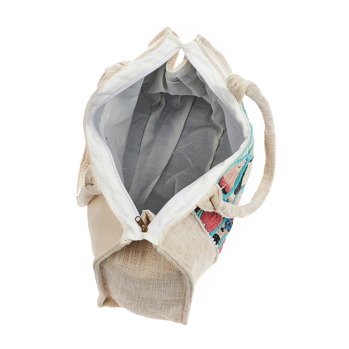 Verde Γυναικεία τσάντα Θαλάσσης 14-0201 ΒΑΜΒΑΚΕΡΗ Ινδίας Πολύχρωμο