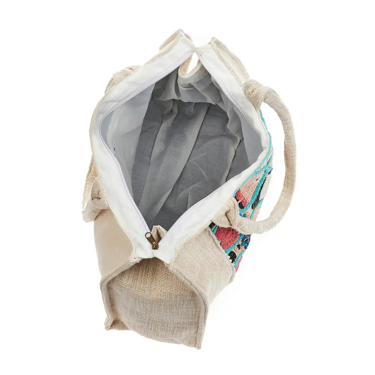 Verde Γυναικεία τσάντα Θαλάσσης 14-0201 ΒΑΜΒΑΚΕΡΗ Ινδίας Πολύχρωμο