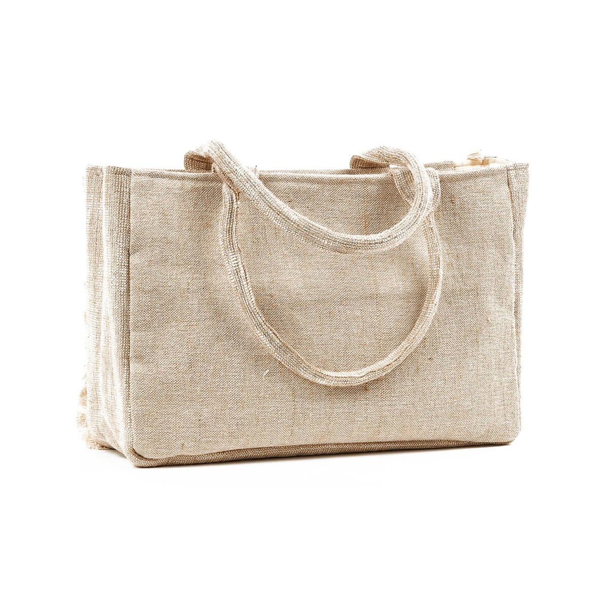 Verde Γυναικεία Τσάντα θαλάσσης 14-0223 Βαμβάκι Γιούτα 10% Μπεζ