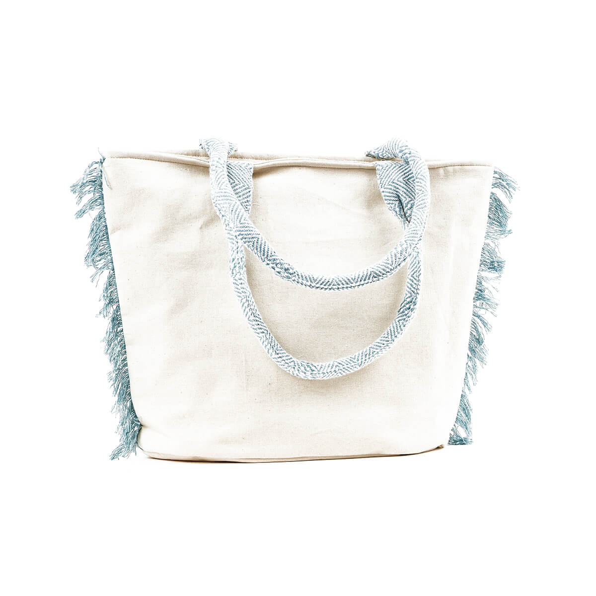 Verde Γυναικεία Τσάντα θαλάσσης 14-0226 απο Βαμβάκι & Γιούτα Τιρκουάζ