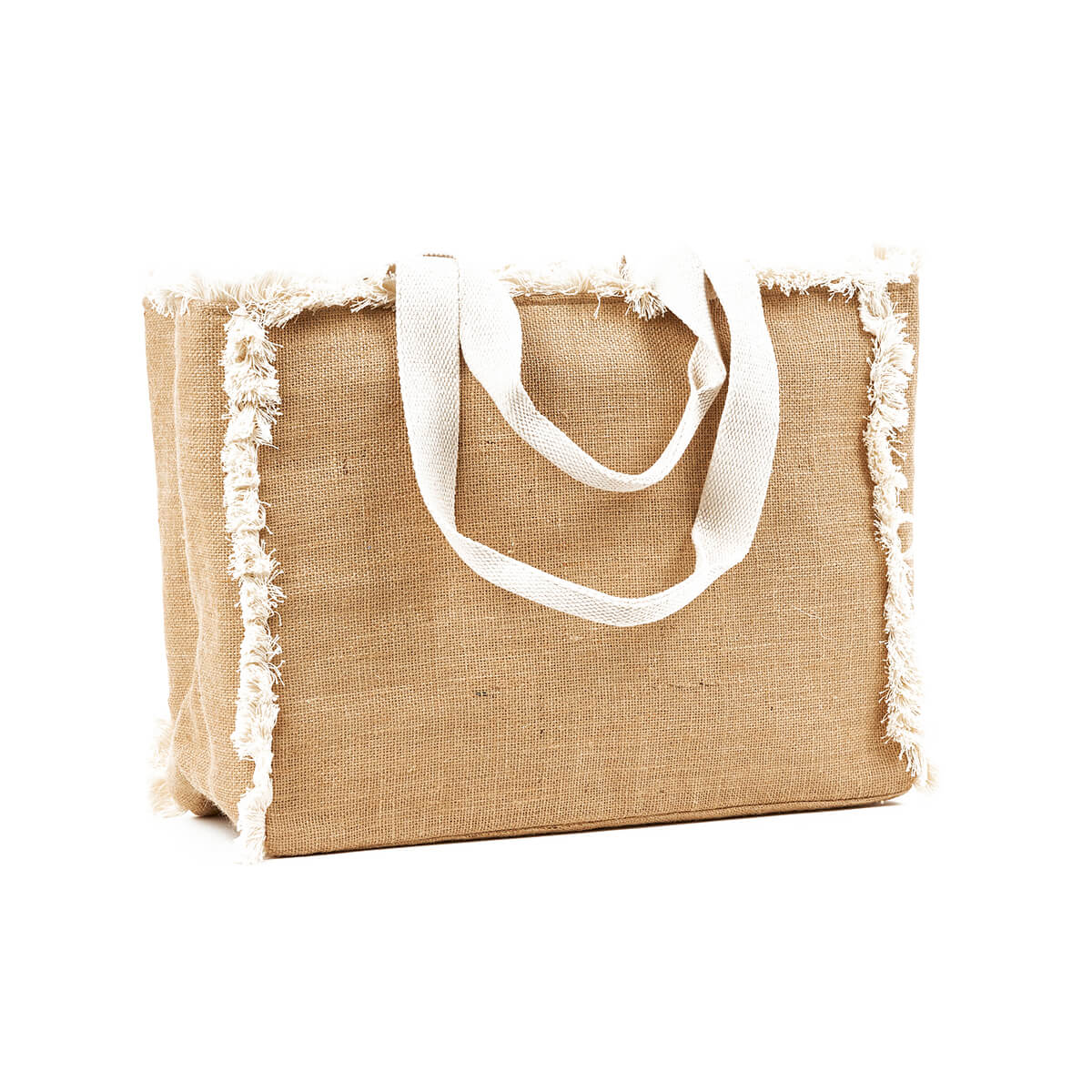 Verde Γυναικεία Τσάντα θαλάσσης 14-0230 Γιούτα Μπεζ