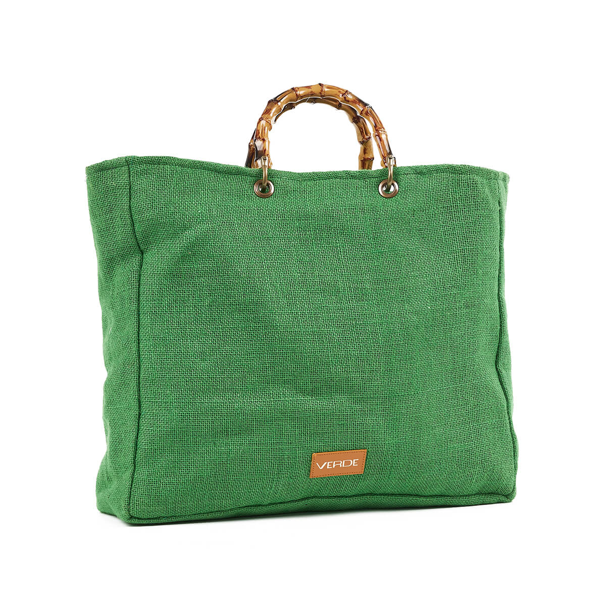 Verde Γυναικεία Τσάντα θαλάσσης 14-0253 Γιούτα Πράσινο