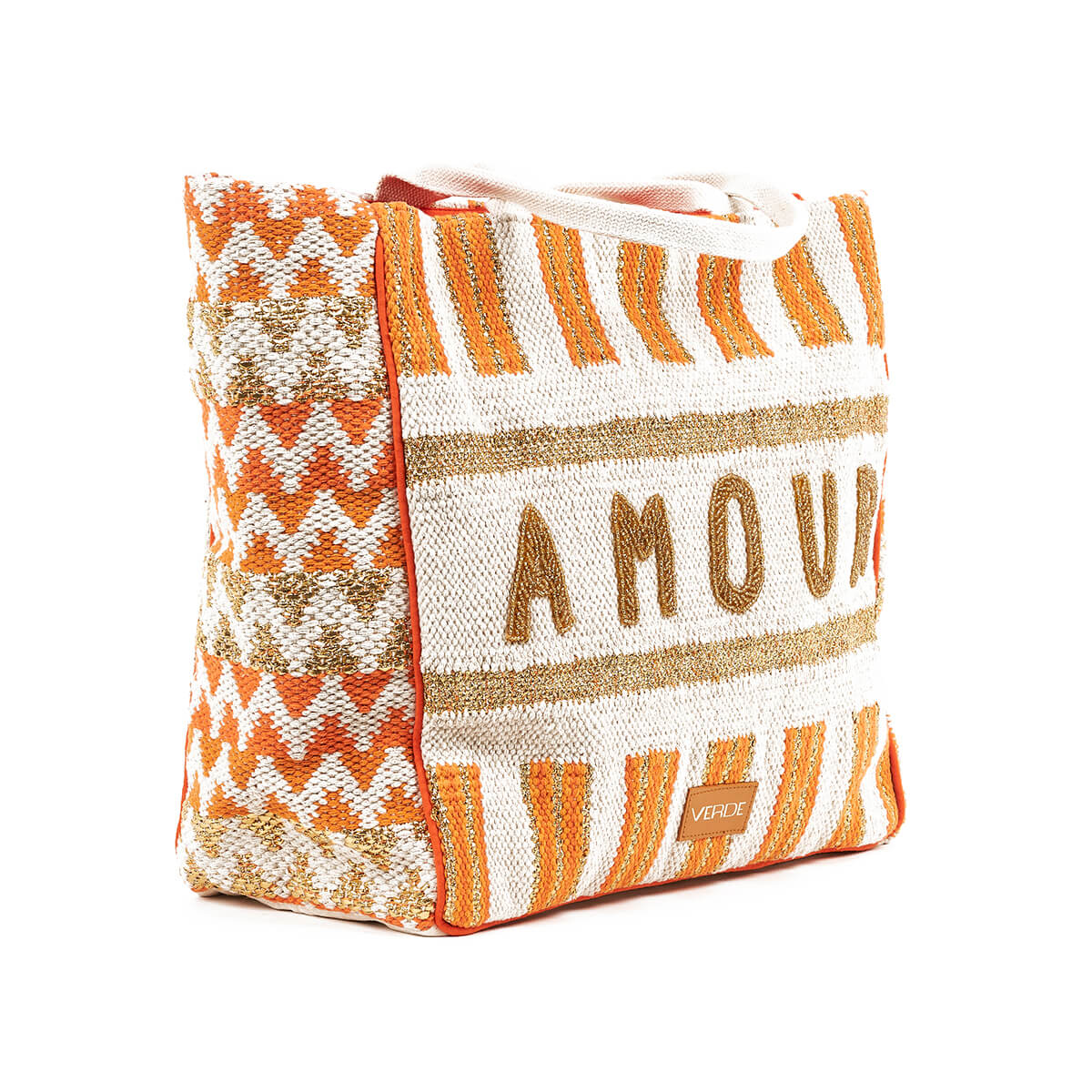 Verde Γυναικεία Τσάντα θαλάσσης 14-0258 Βαμβακερή Πορτοκαλί Verde Γυναικεία Τσάντα θαλάσσης 14-0258 Βαμβακερή Πορτοκαλί