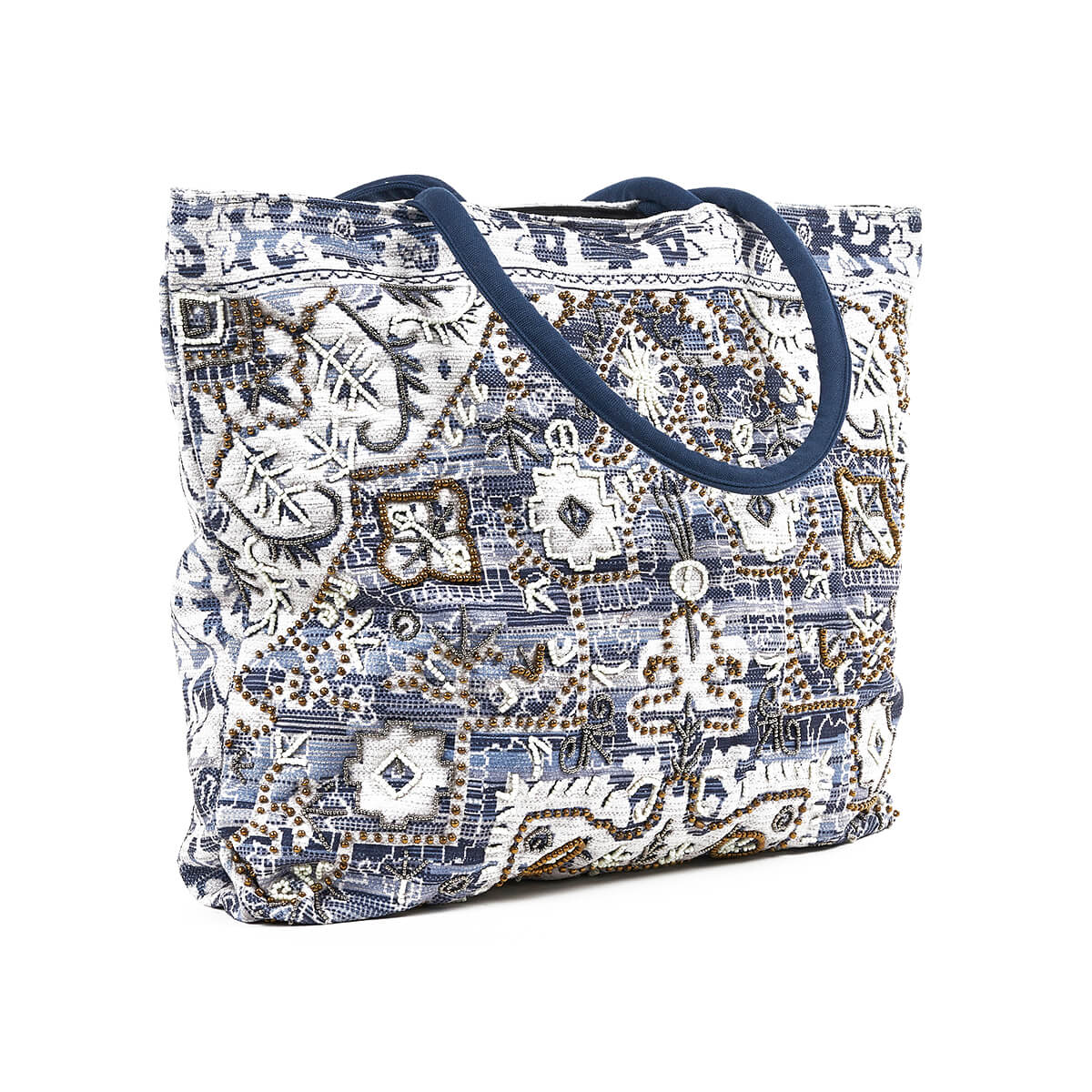 Verde Γυναικεία Τσάντα θαλάσσης 14-0260 Βισκόζη Μπλε Verde Γυναικεία Τσάντα θαλάσσης 14-0260 Βισκόζη Μπλε