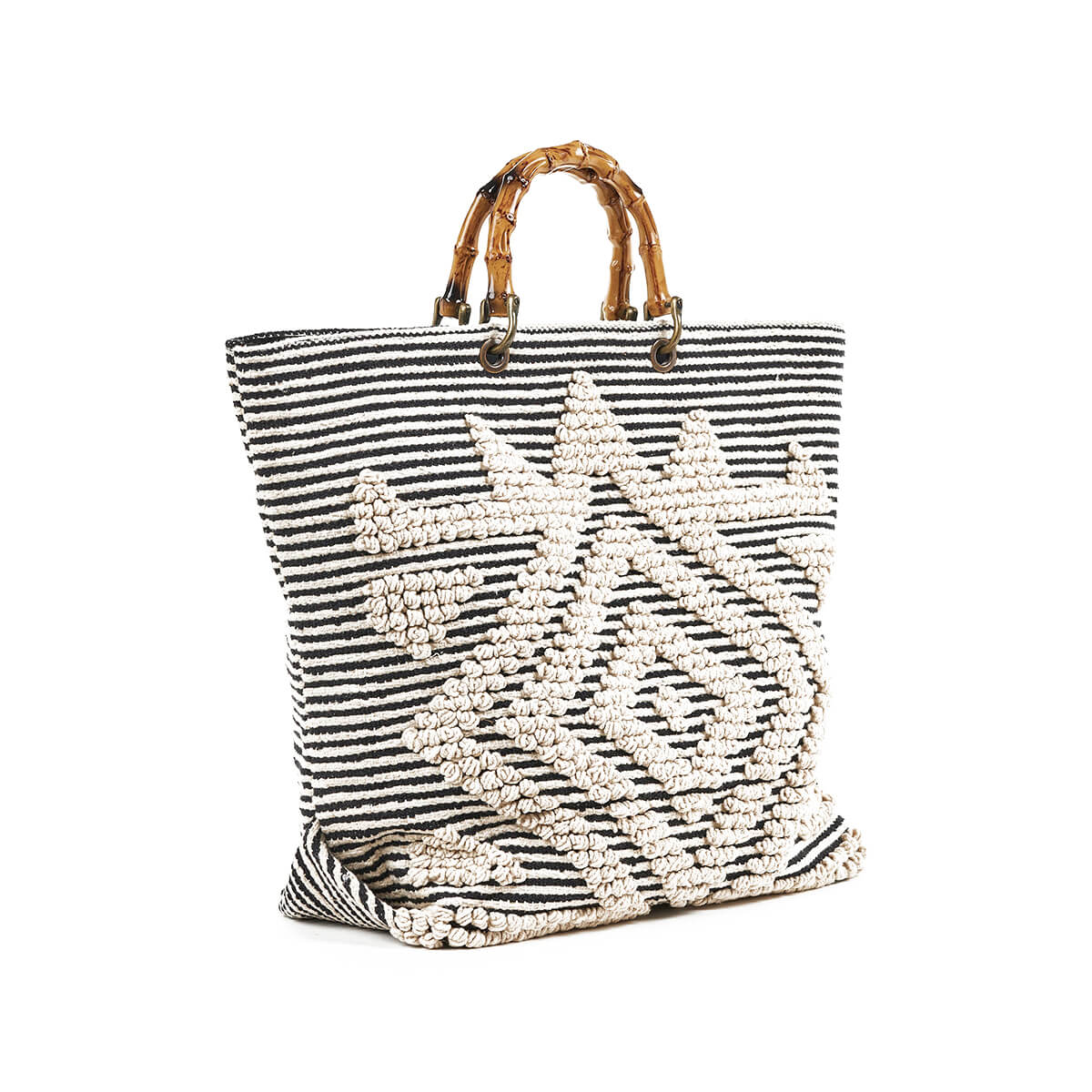 Verde Γυναικεία Τσάντα θαλάσσης 14-0262 Βαμβακερή Μαύρο Verde Γυναικεία Τσάντα θαλάσσης 14-0262 Βαμβακερή Μαύρο