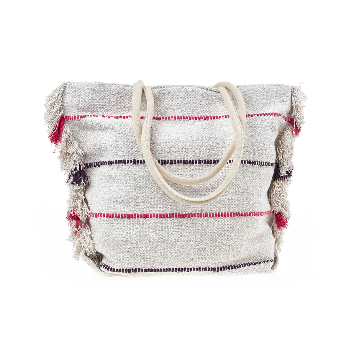 Verde Γυναικεία Τσάντα θαλάσσης 14-0270 Βαμβακερή Φούξια Verde Γυναικεία Τσάντα θαλάσσης 14-0270 Βαμβακερή Φούξια