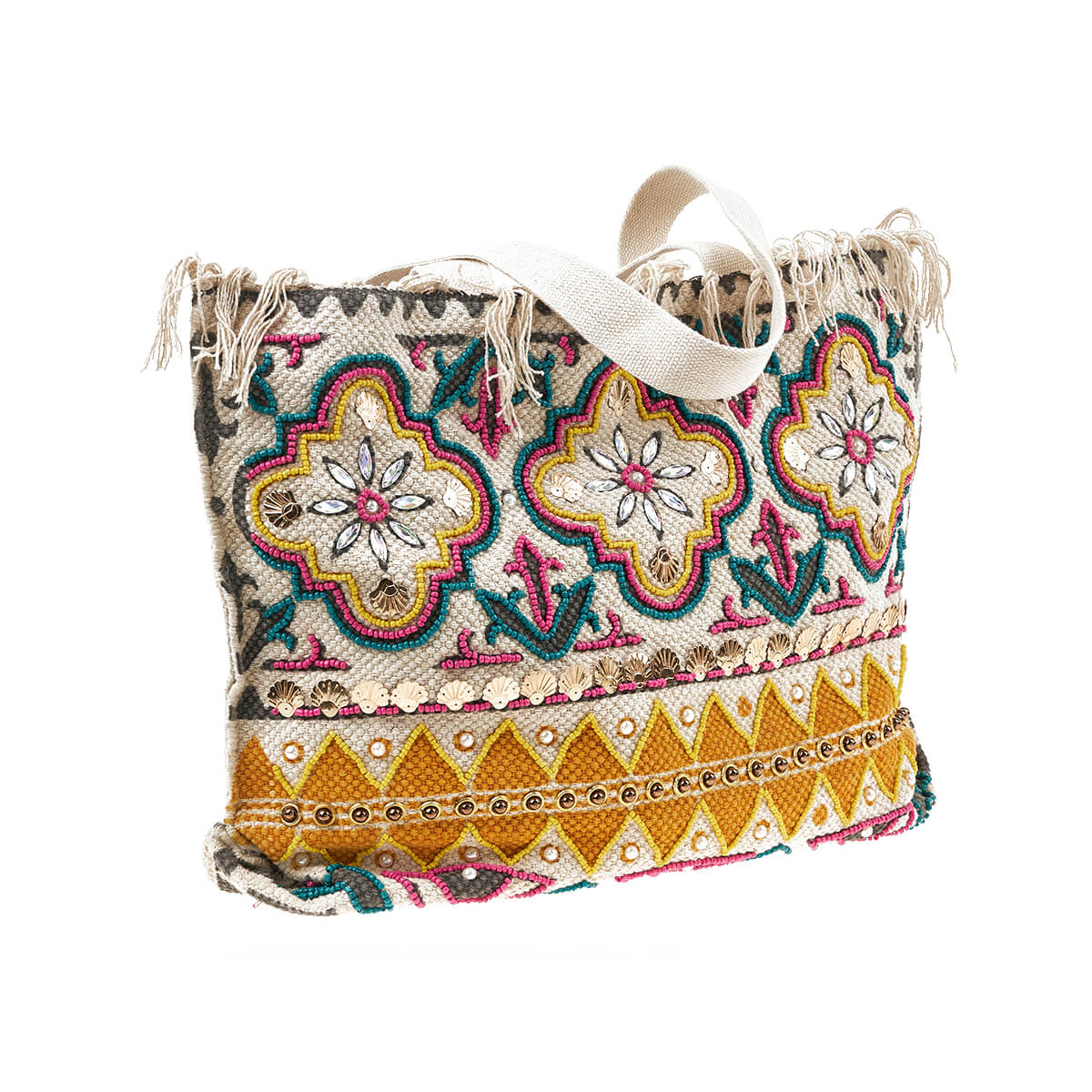 Verde Γυναικεία Τσάντα θαλάσσης 14-0271 Βαμβακερή Πολύχρωμο Verde Γυναικεία Τσάντα θαλάσσης 14-0271 Βαμβακερή Πολύχρωμο