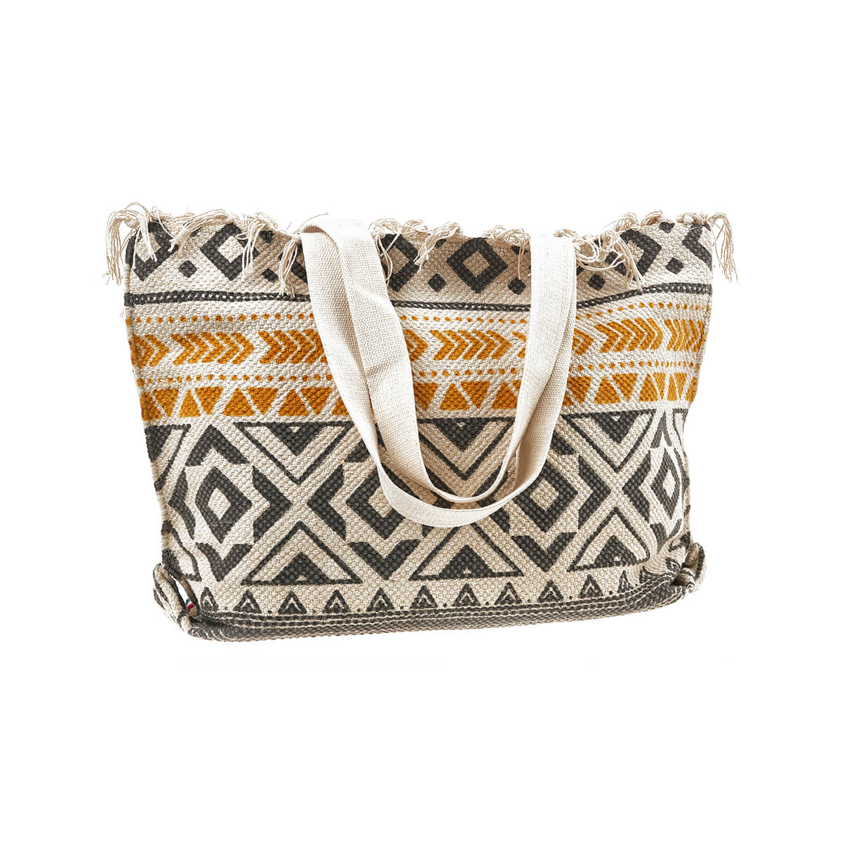 Verde Γυναικεία Τσάντα θαλάσσης 14-0271 Βαμβακερή Πολύχρωμο