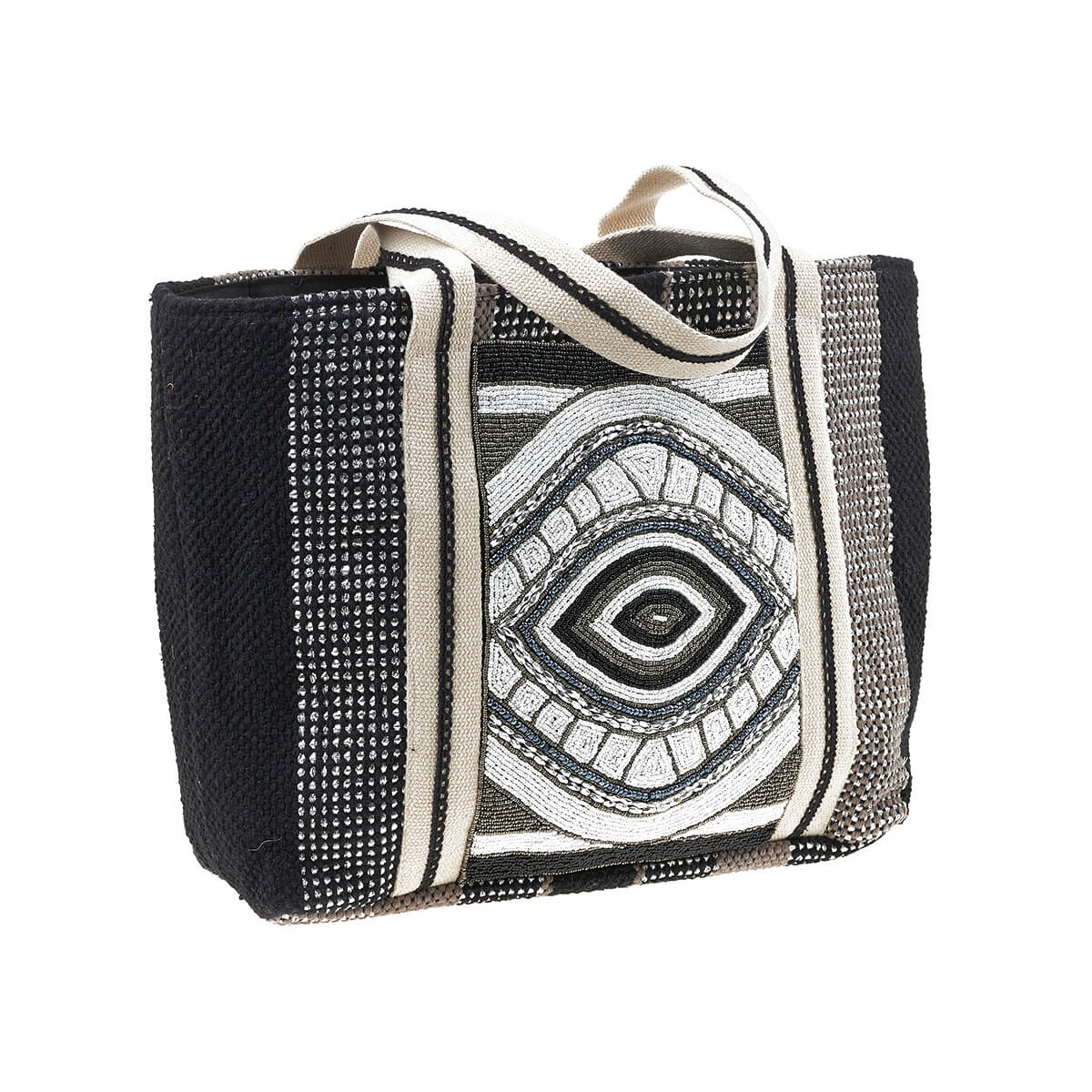 Verde Γυναικεία Τσάντα θαλάσσης 14-0273 Βαμβάκι Πολύχρωμο