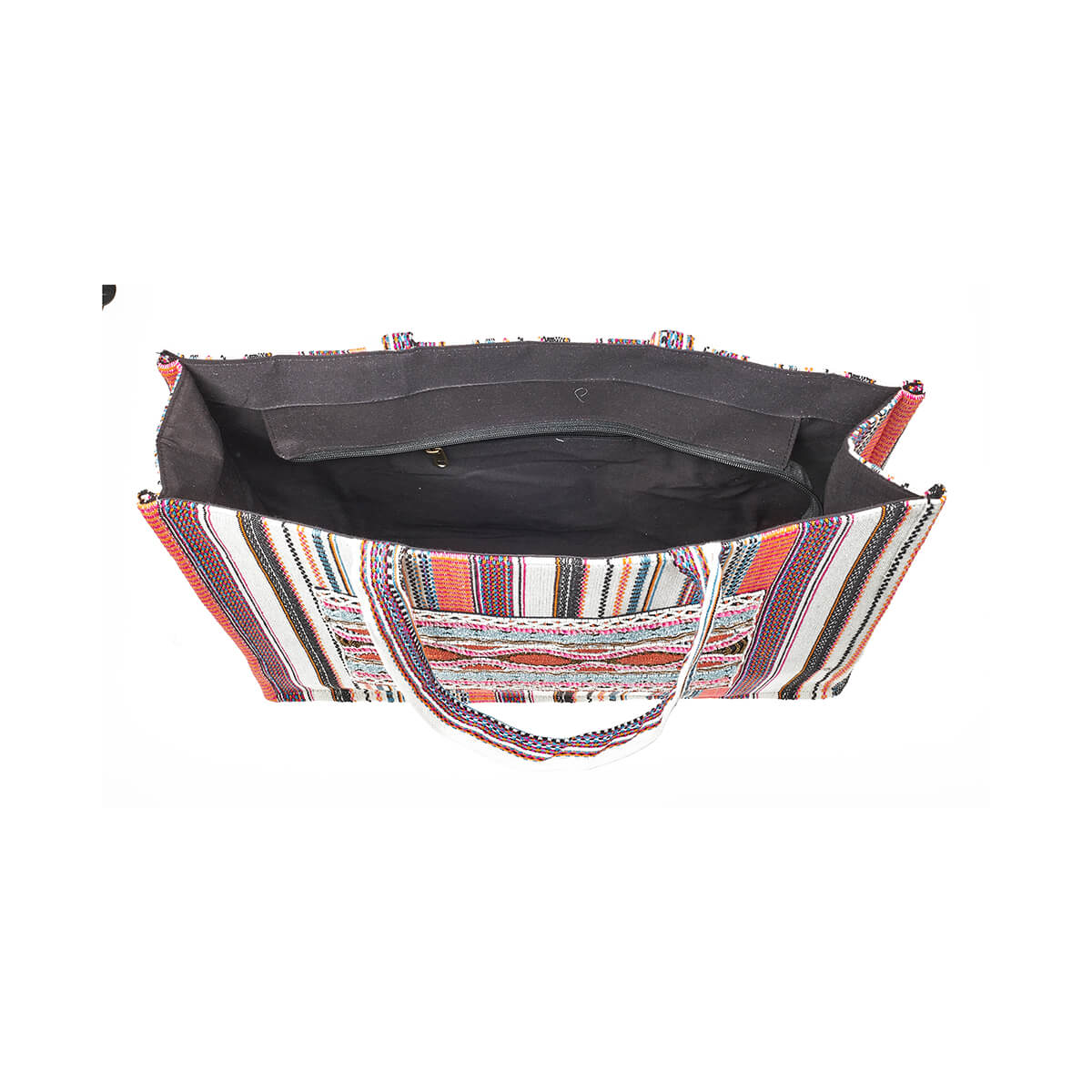 Verde Γυναικεία Τσάντα θαλάσσης 14-0274 Βαμβάκι Πολύχρωμο