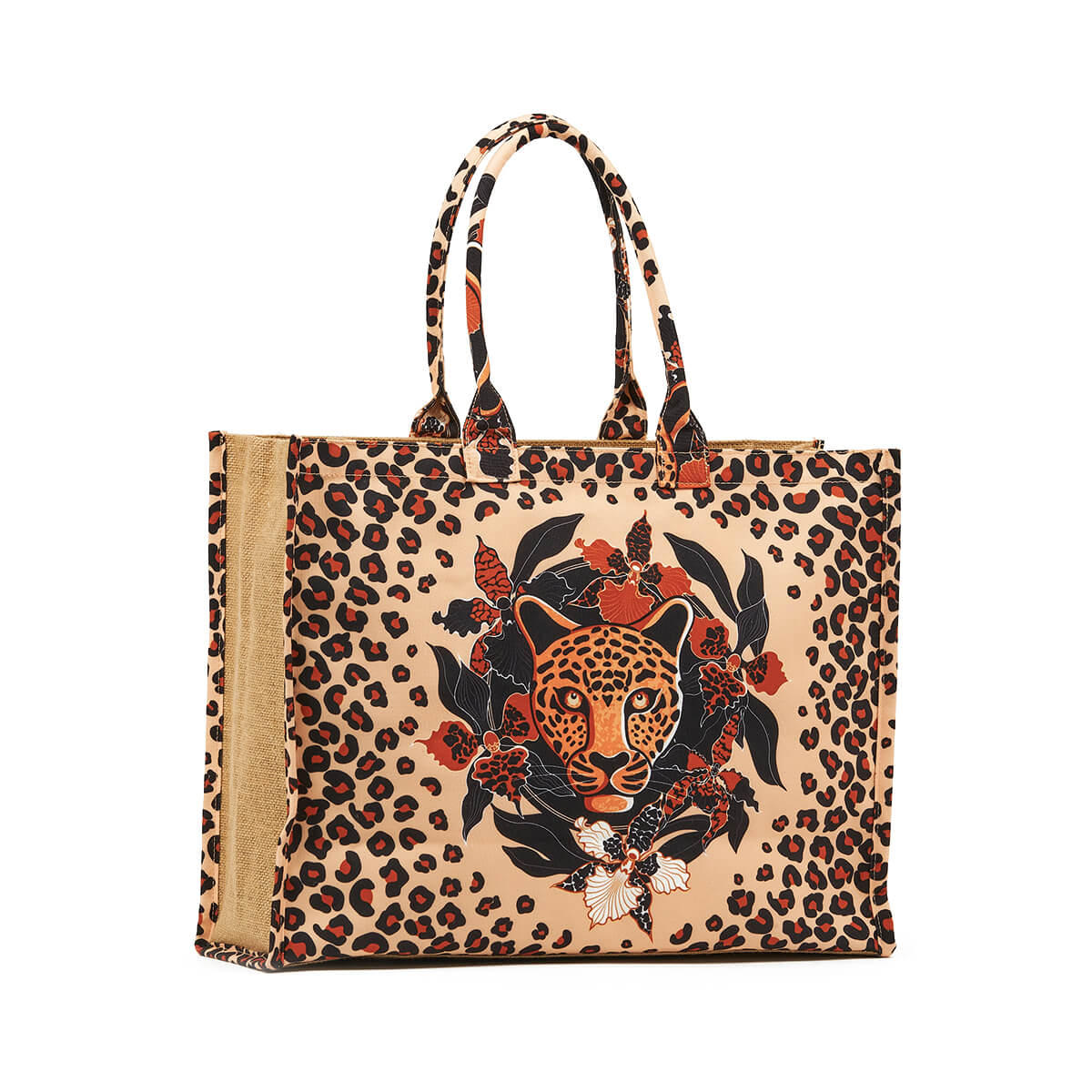 Verde Γυναικεία Τσάντα θαλάσσης 14-0293 Γιούτα Καμηλό