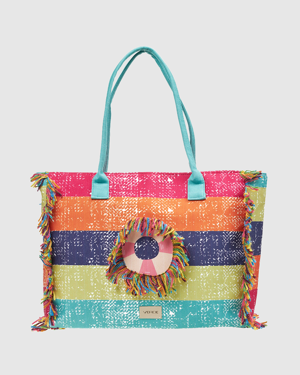 VERDE ΓΥΝΑΙΚΕΙΑ ΤΣΑΝΤΑ ΘΑΛΑΣΣΗΣ 14-0353 ΠΟΛΥΧΡΩΜΟ