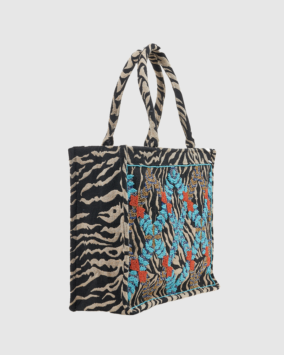 VERDE ΓΥΝΑΙΚΕΙΑ ΤΣΑΝΤΑ ΘΑΛΑΣΣΗΣ 14-0364 ΒΙΣΚΟΖΗ ΙΝΔΙΑΣ ΜΑΥΡΟ