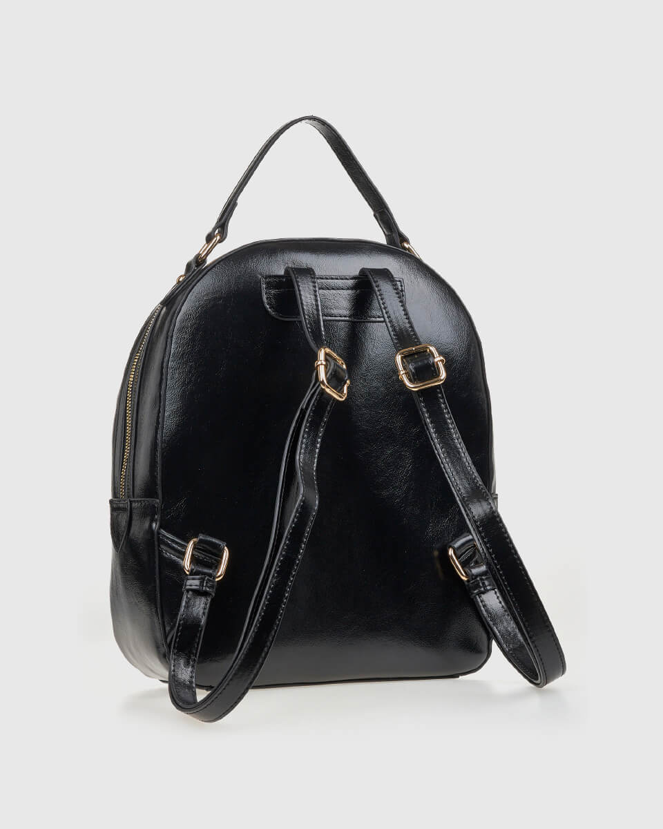 VERDE ΓΥΝΑΙΚΕΙΟ ΣΑΚΙΔΙΟ ΠΛΑΤΗΣ 16-0008140  ANIMAL PRINT ΜΑΥΡΟ