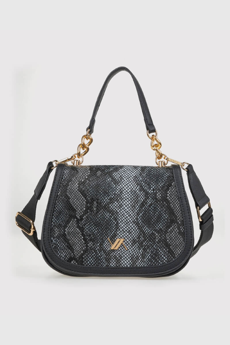 VERDE ΓΥΝΑΙΚΕΙΑ ΤΣΑΝΤΑ ΧΙΑΣΤΙ 16-0008178 ANIMAL PRINT ΜΑΥΡΟ