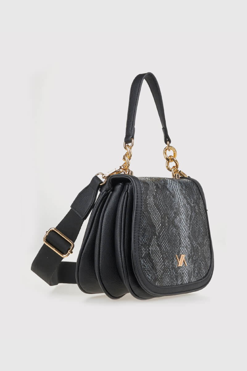 VERDE ΓΥΝΑΙΚΕΙΑ ΤΣΑΝΤΑ ΧΙΑΣΤΙ 16-0008178 ANIMAL PRINT ΜΑΥΡΟ