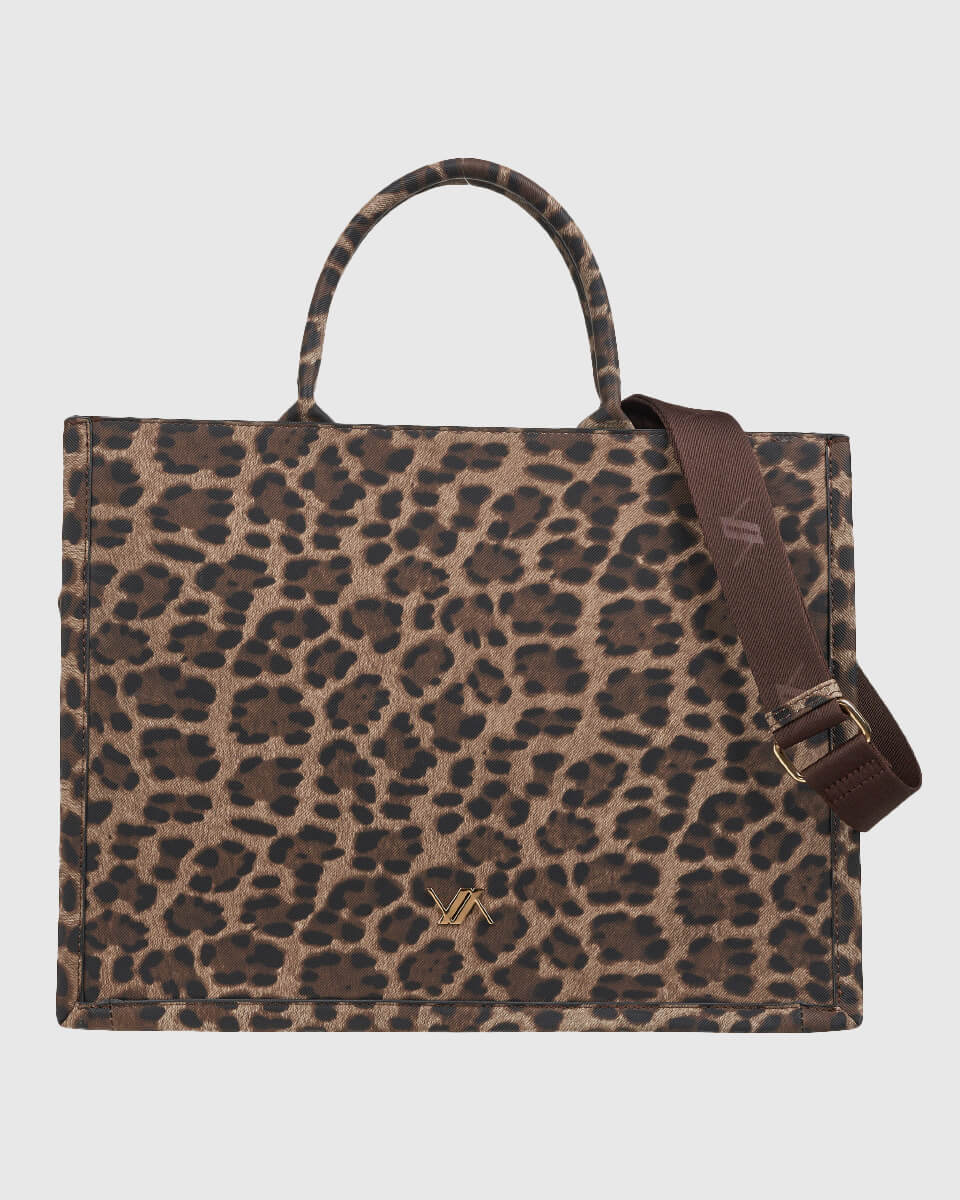 VERDE ΓΥΝΑΙΚΕΙΑ ΤΣΑΝΤΑ ΧΕΙΡΟΣ 16-0008183 ANIMAL PRINT ΚΑΦΕ